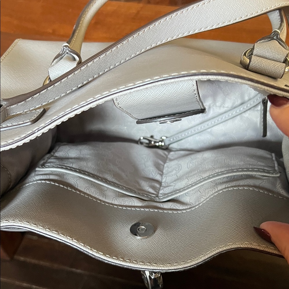 Michael Kors Light Gray Satchel - Picture 4 of 6